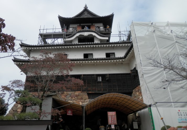 国宝犬山城 工事中