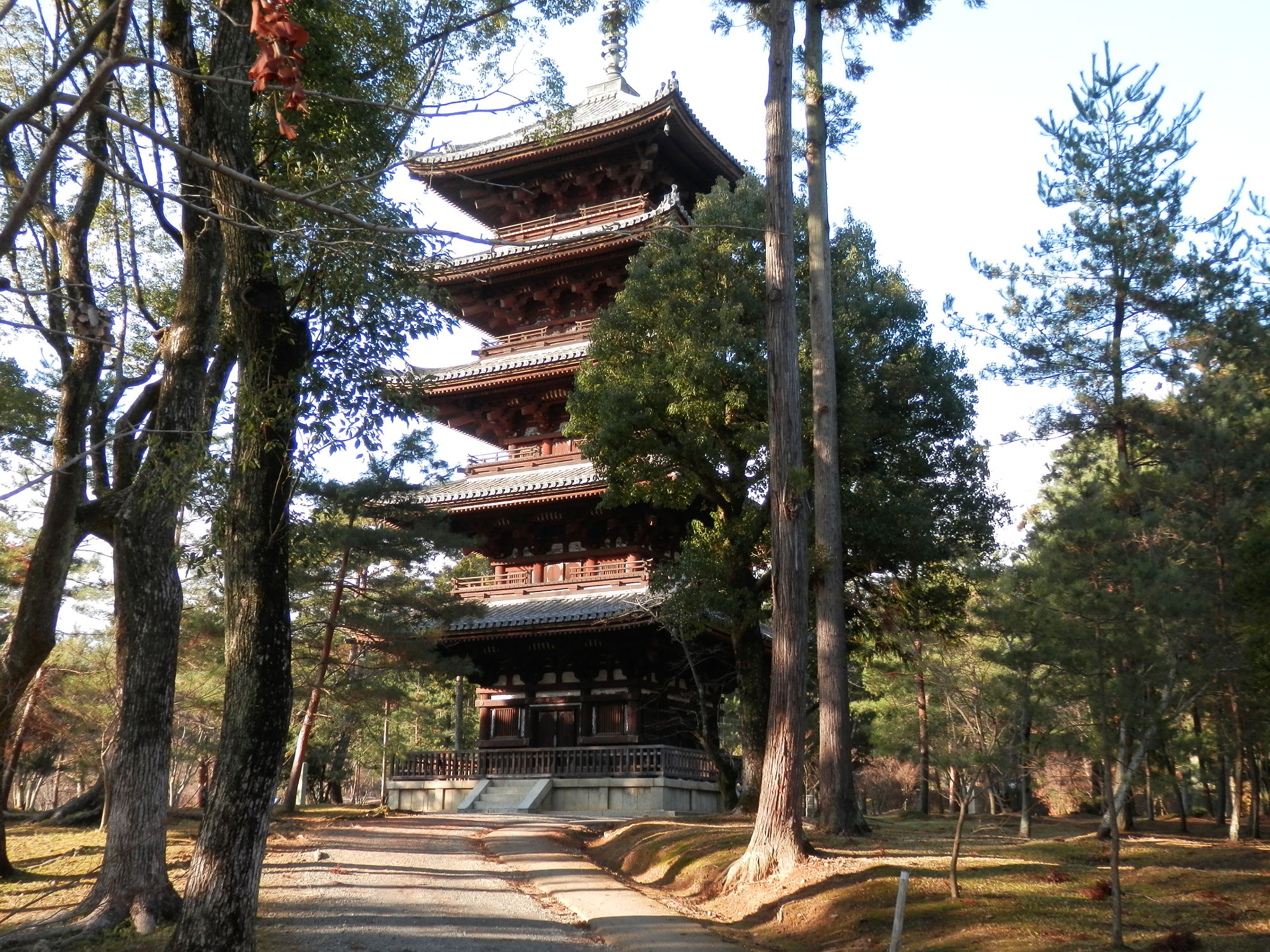 京都仁和寺の五重塔