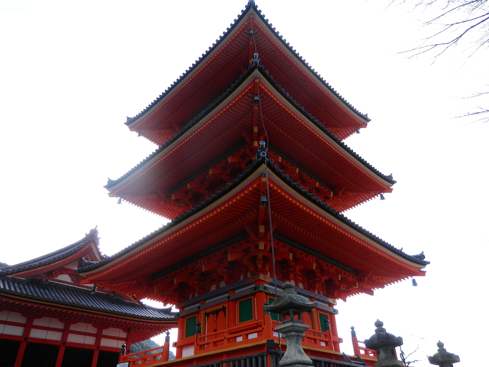 京都清水寺三重塔