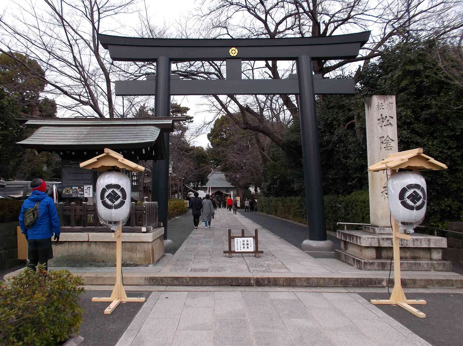 2019年 初詣 松陰神社の鳥居