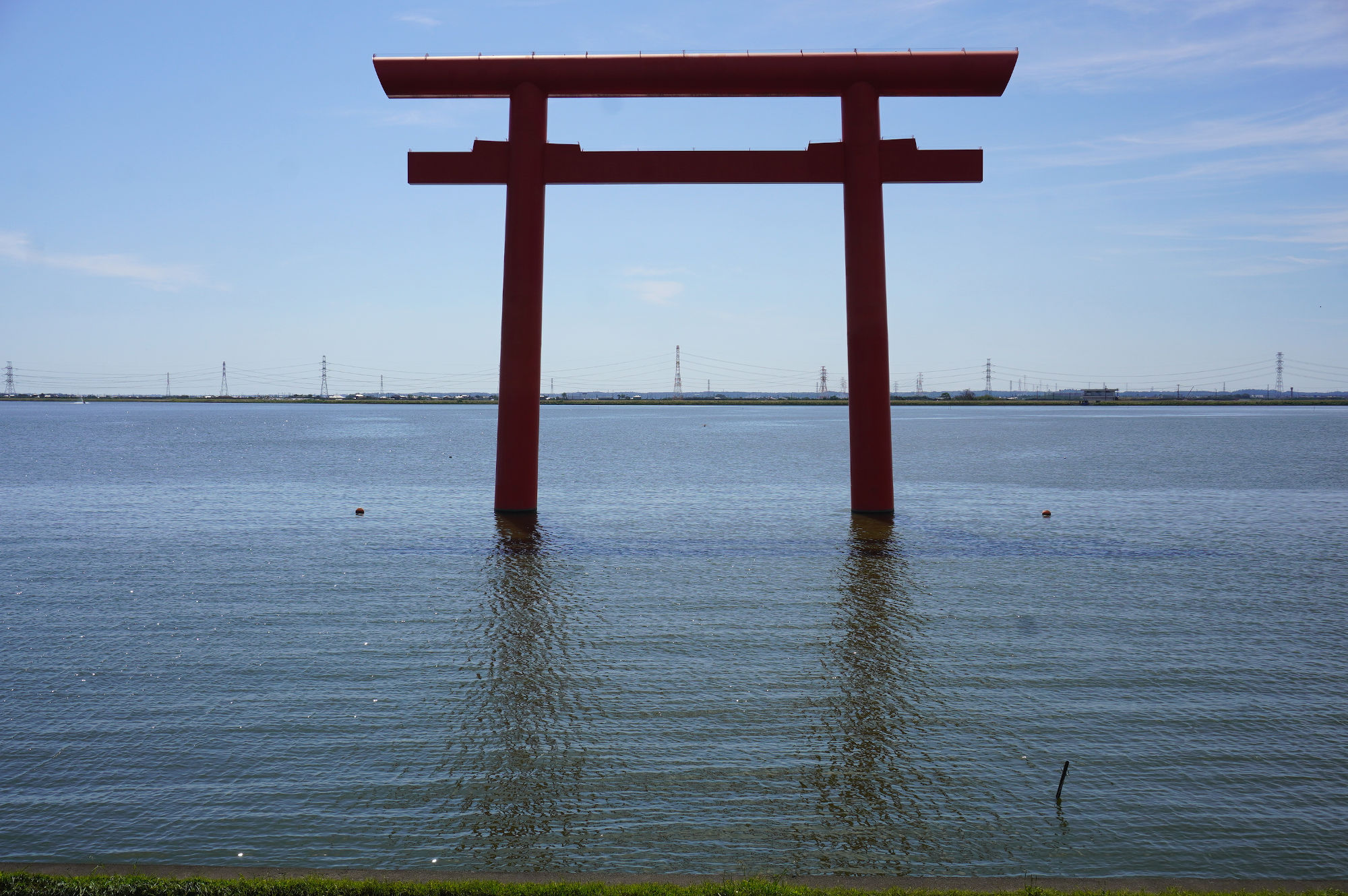 鹿島神宮の水上鳥居