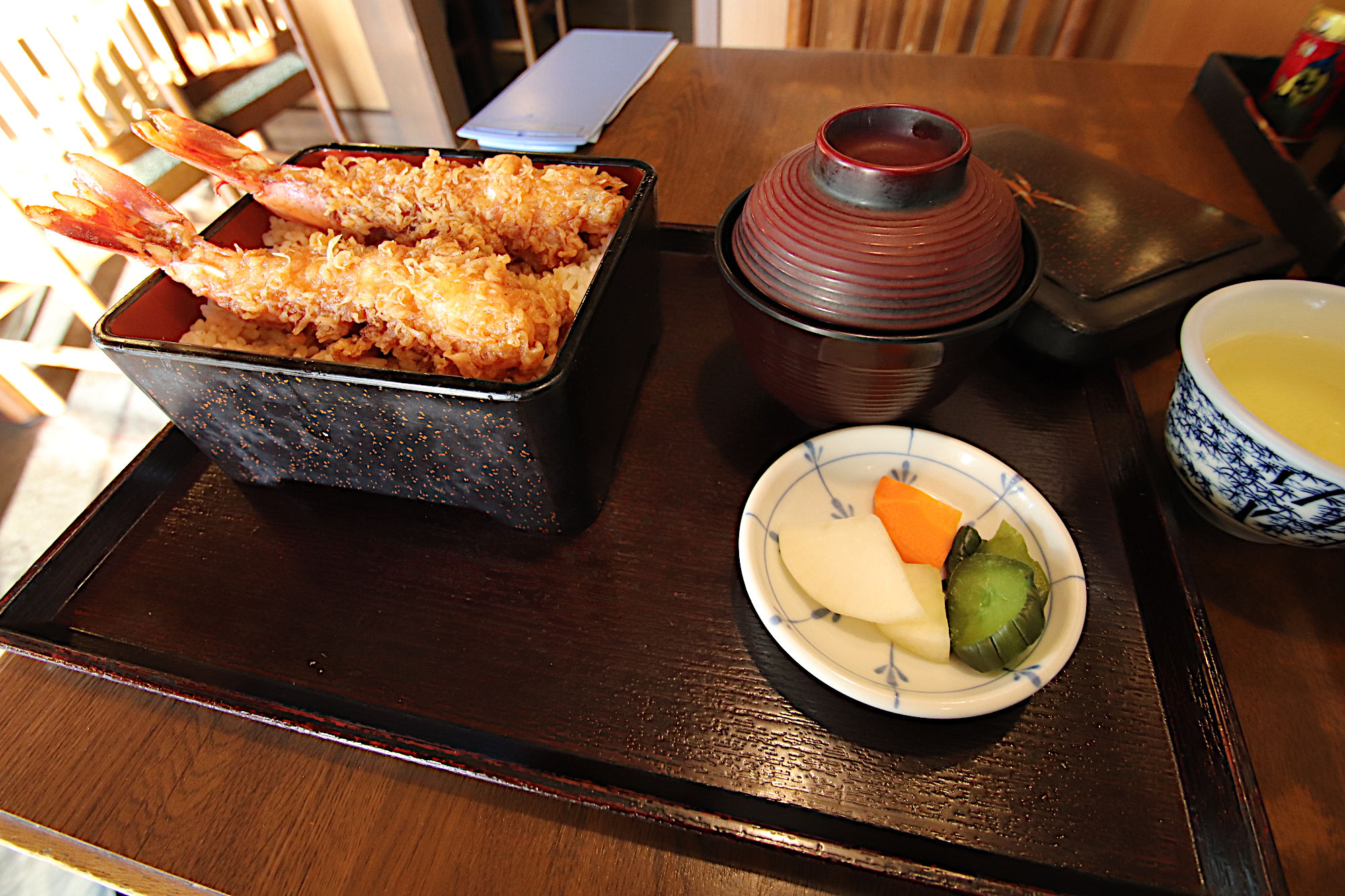 昼ごはんの天重