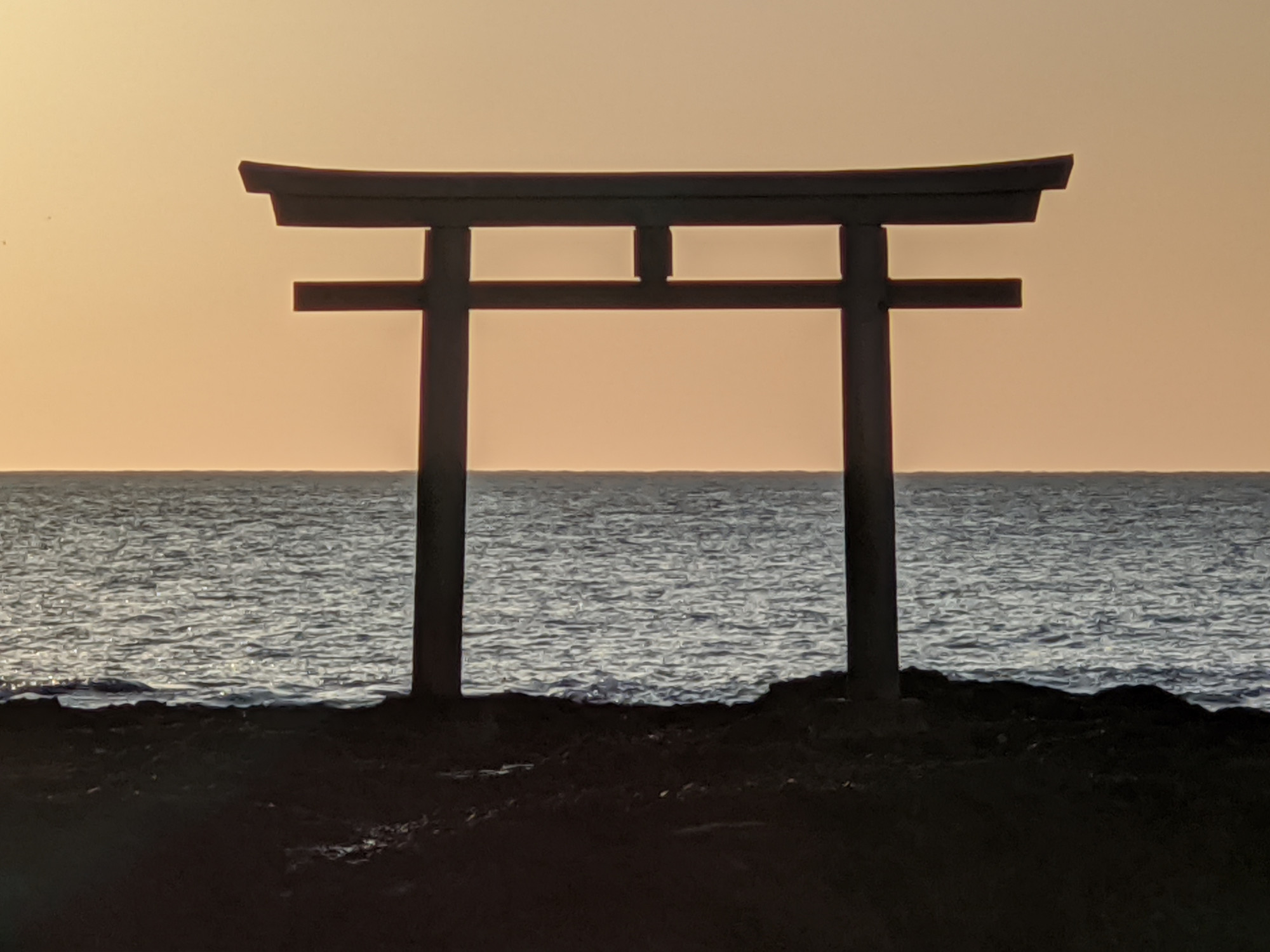 大洗磯前神社「海上の鳥居」