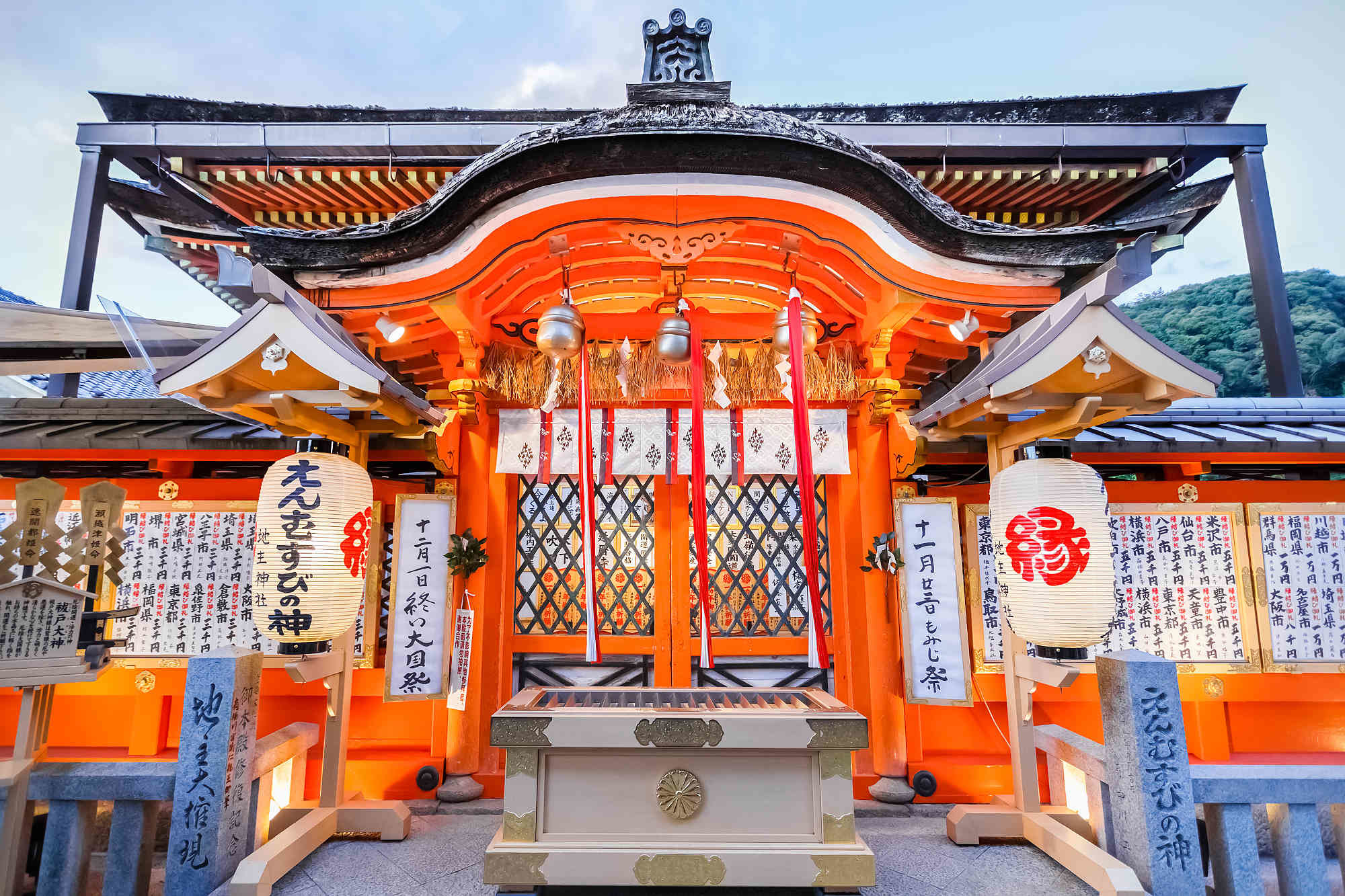 地主神社の本堂